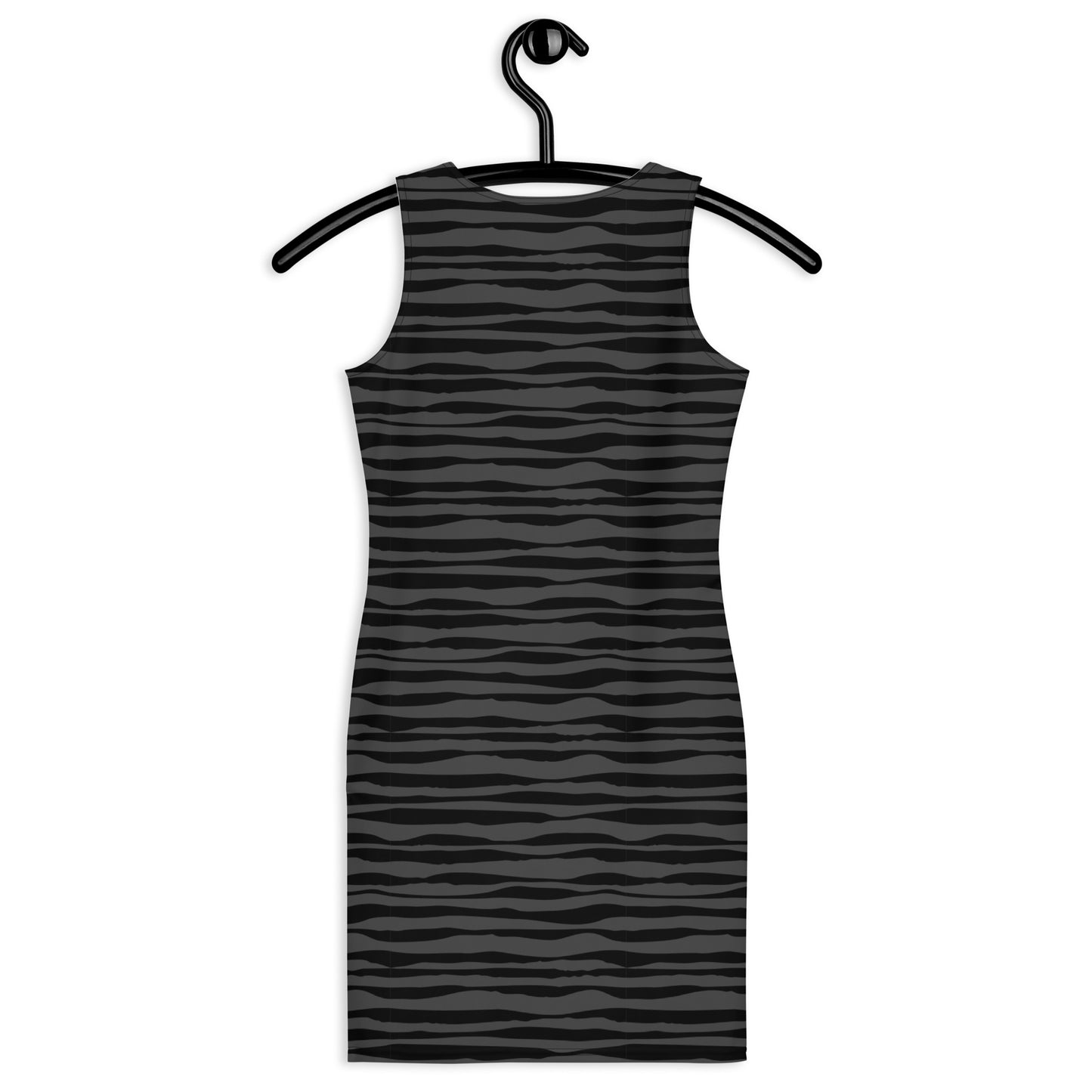 Woden's® Black Patterned Fitted Dress For Women