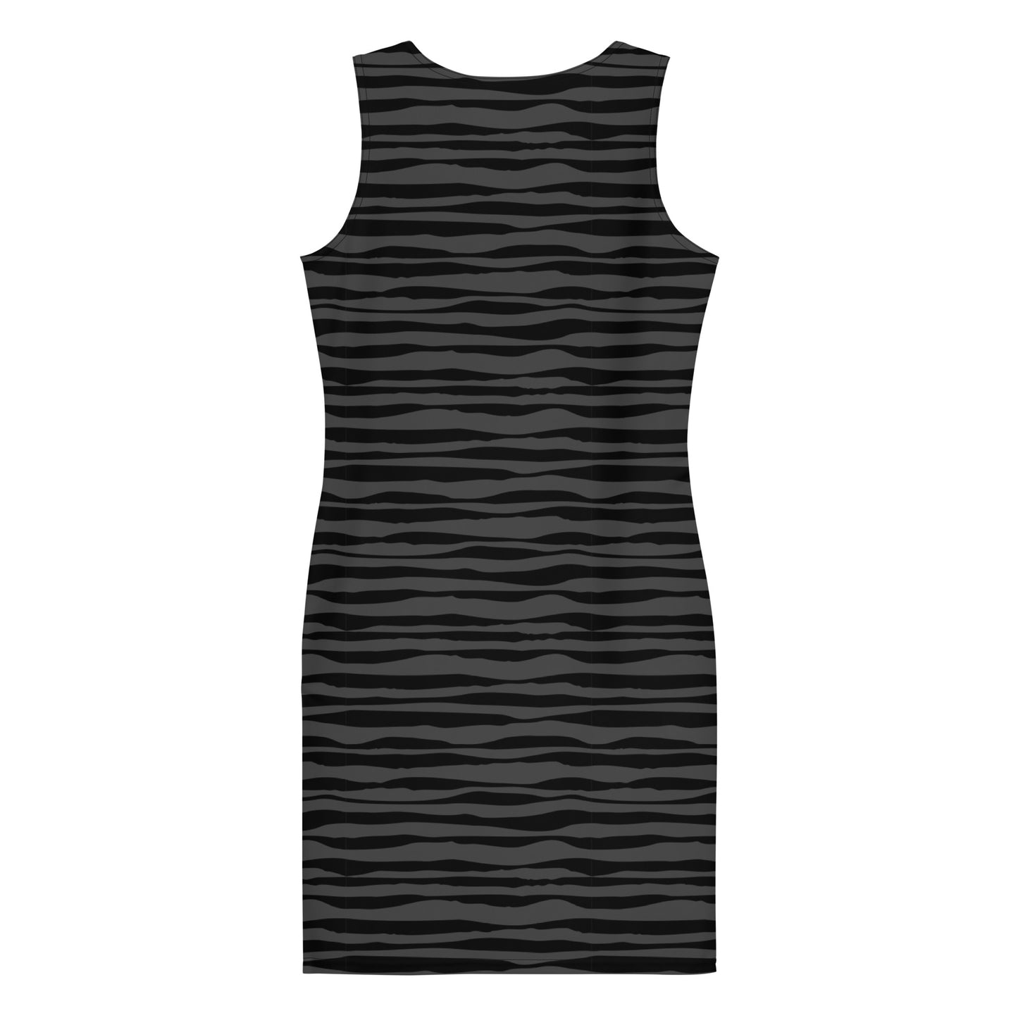 Woden's® Black Patterned Fitted Dress For Women