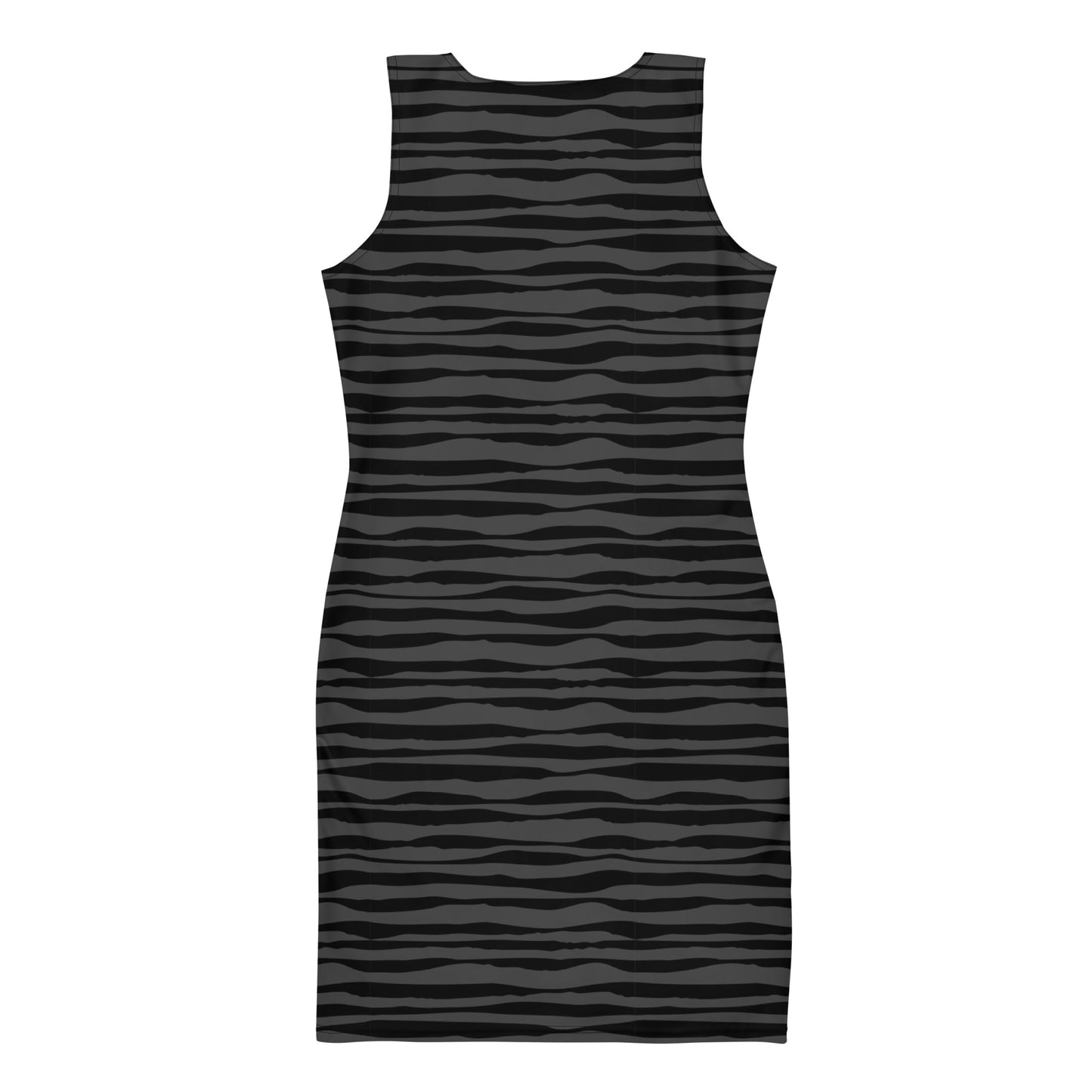 Woden's® Black Patterned Fitted Dress For Women