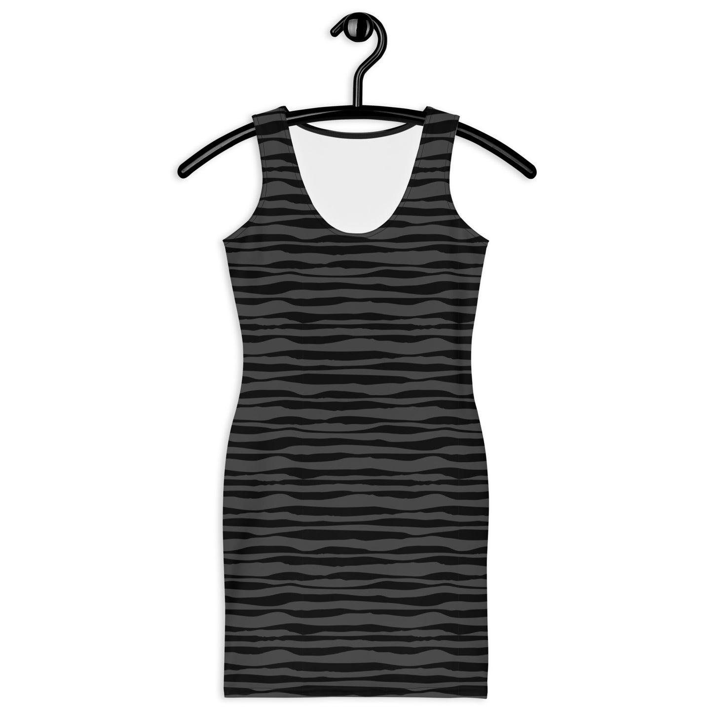 Woden's® Black Patterned Fitted Dress For Women