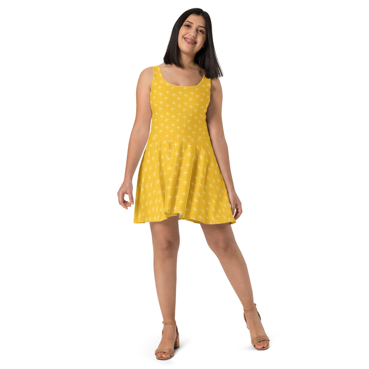 Woden's® Designer Yellow Summer Dress For Women