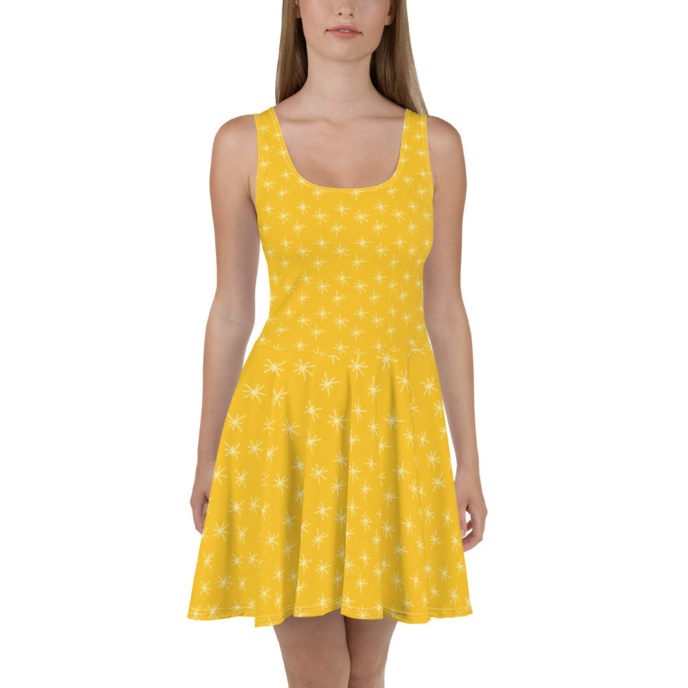 Woden's® Designer Yellow Summer Dress For Women