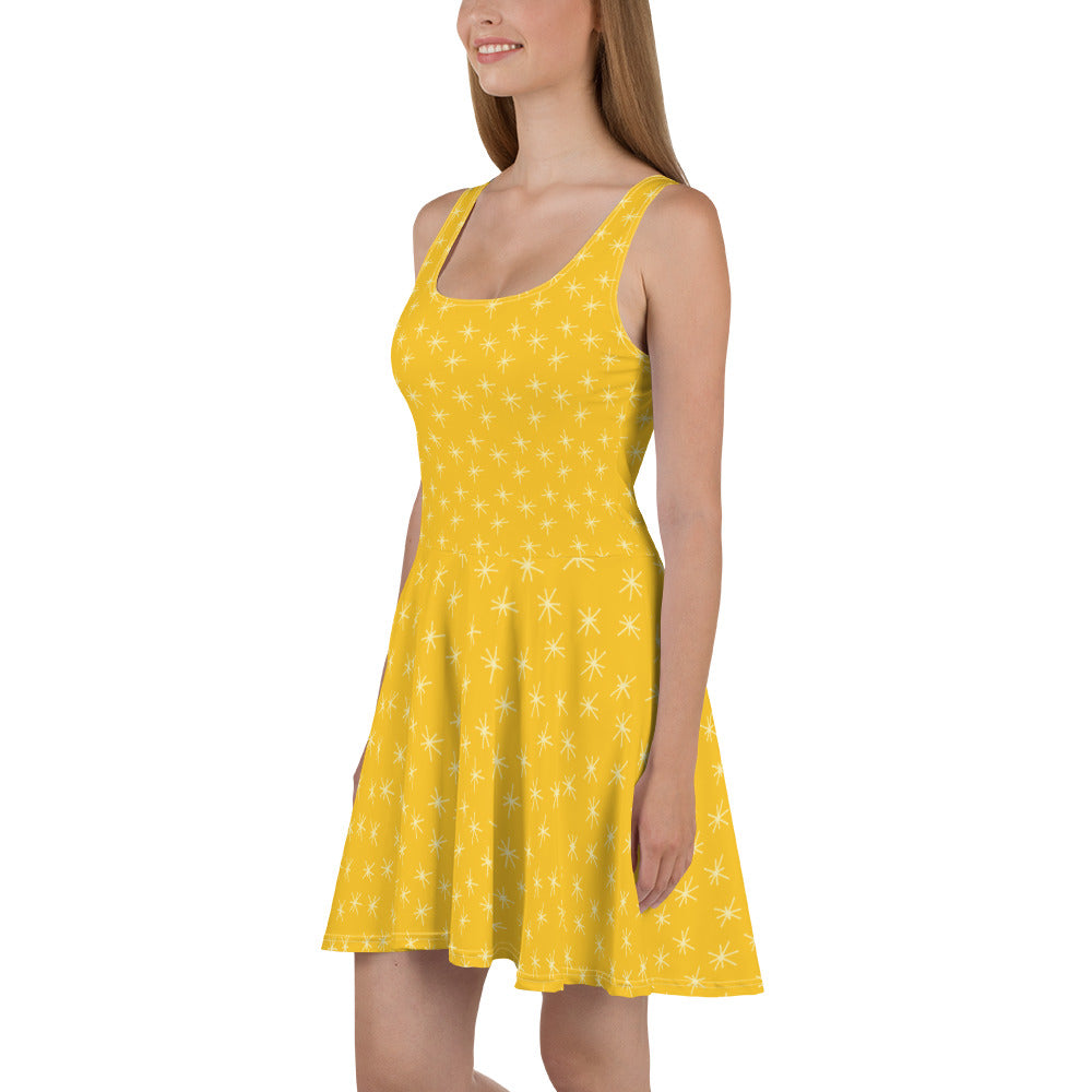 Woden's® Designer Yellow Summer Dress For Women