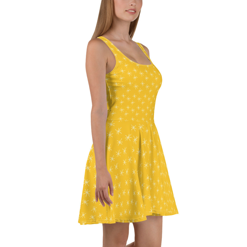 Woden's® Designer Yellow Summer Dress For Women