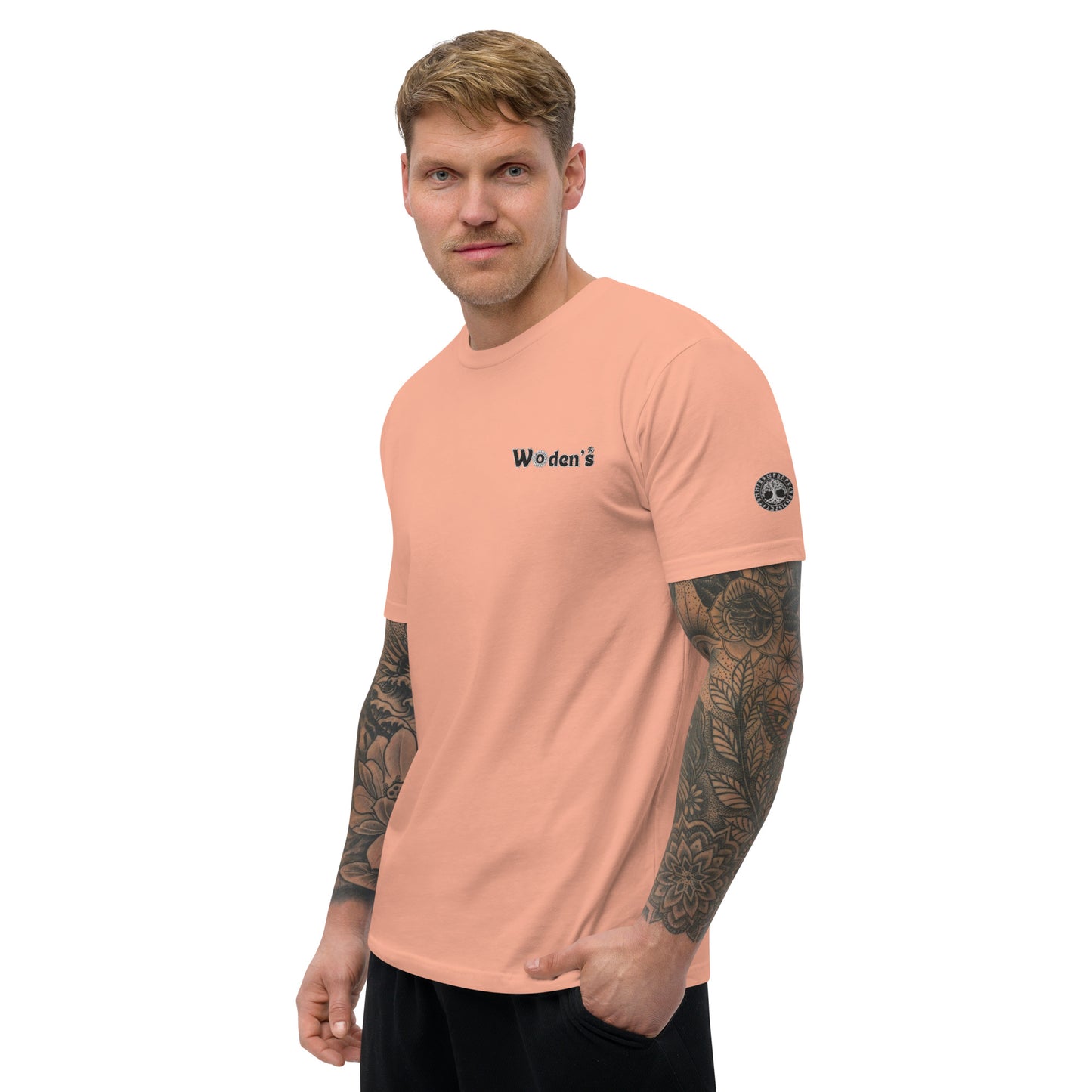 Woden's® Short Sleeve Fitted T-shirt For Men, Various Colors