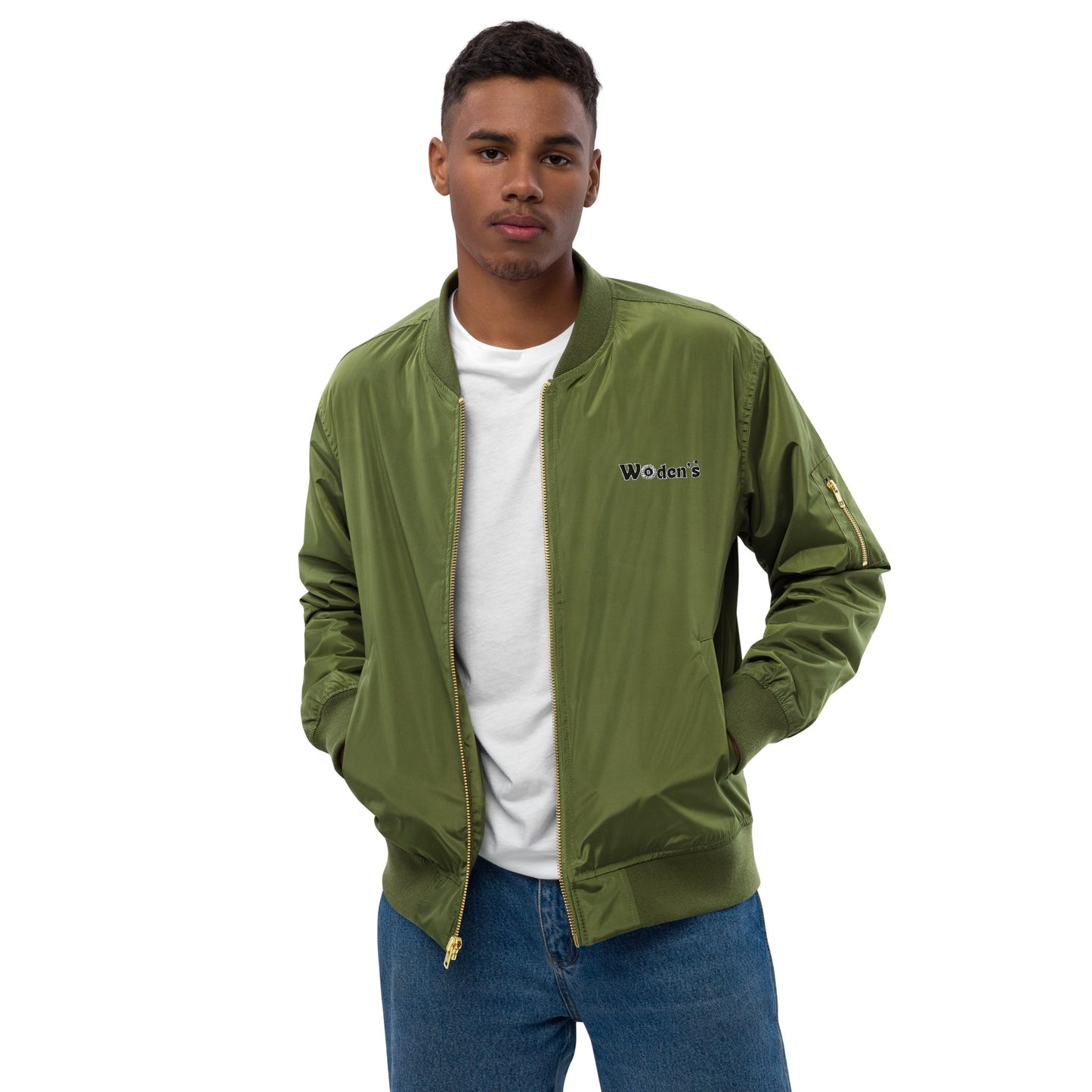 Woden's® Premium Green/Black Bomber Jacket | Unisex