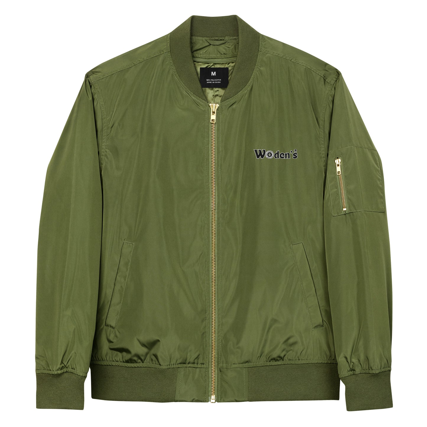 Woden's® Premium Green/Black Bomber Jacket | Unisex