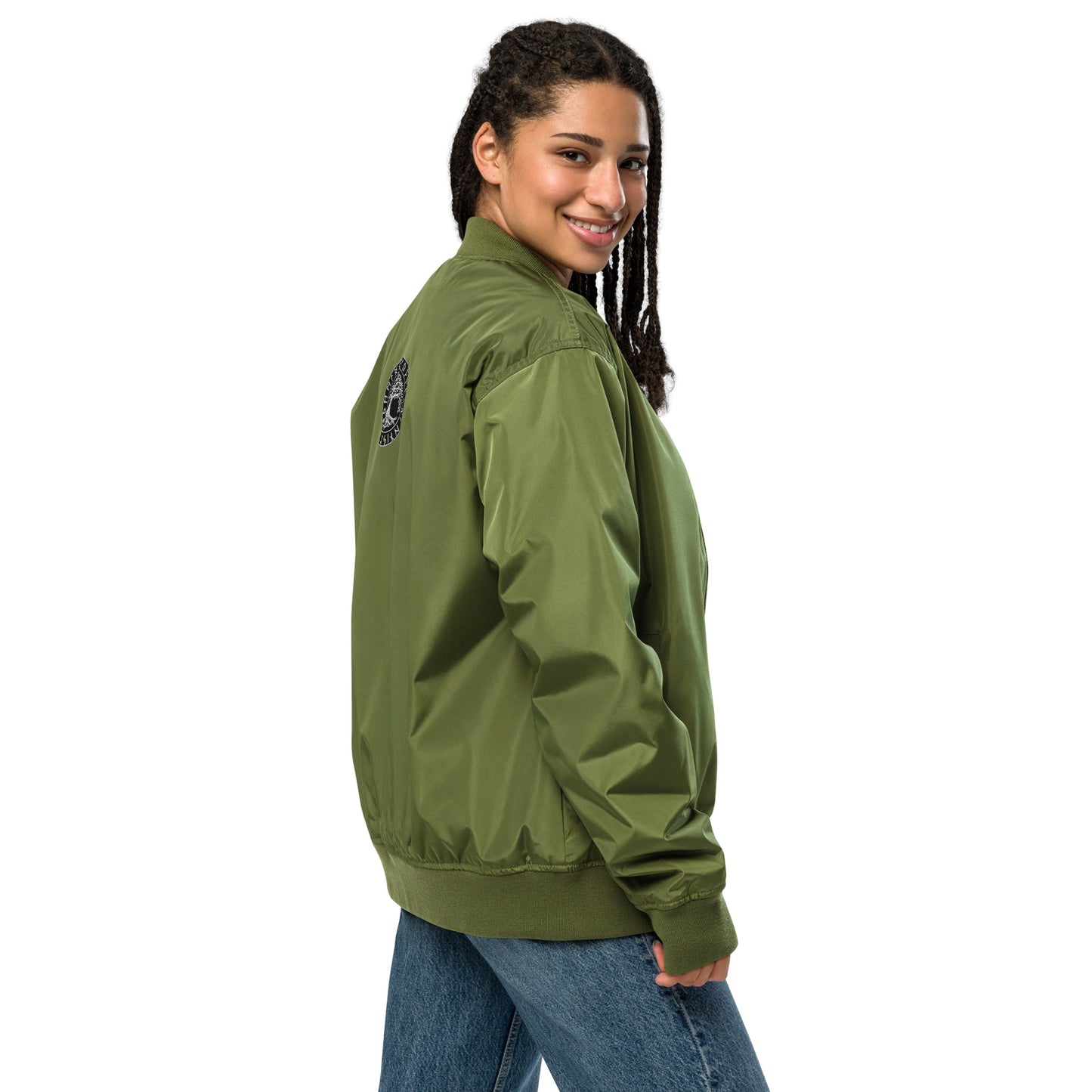 Woden's® Premium Green/Black Bomber Jacket | Unisex