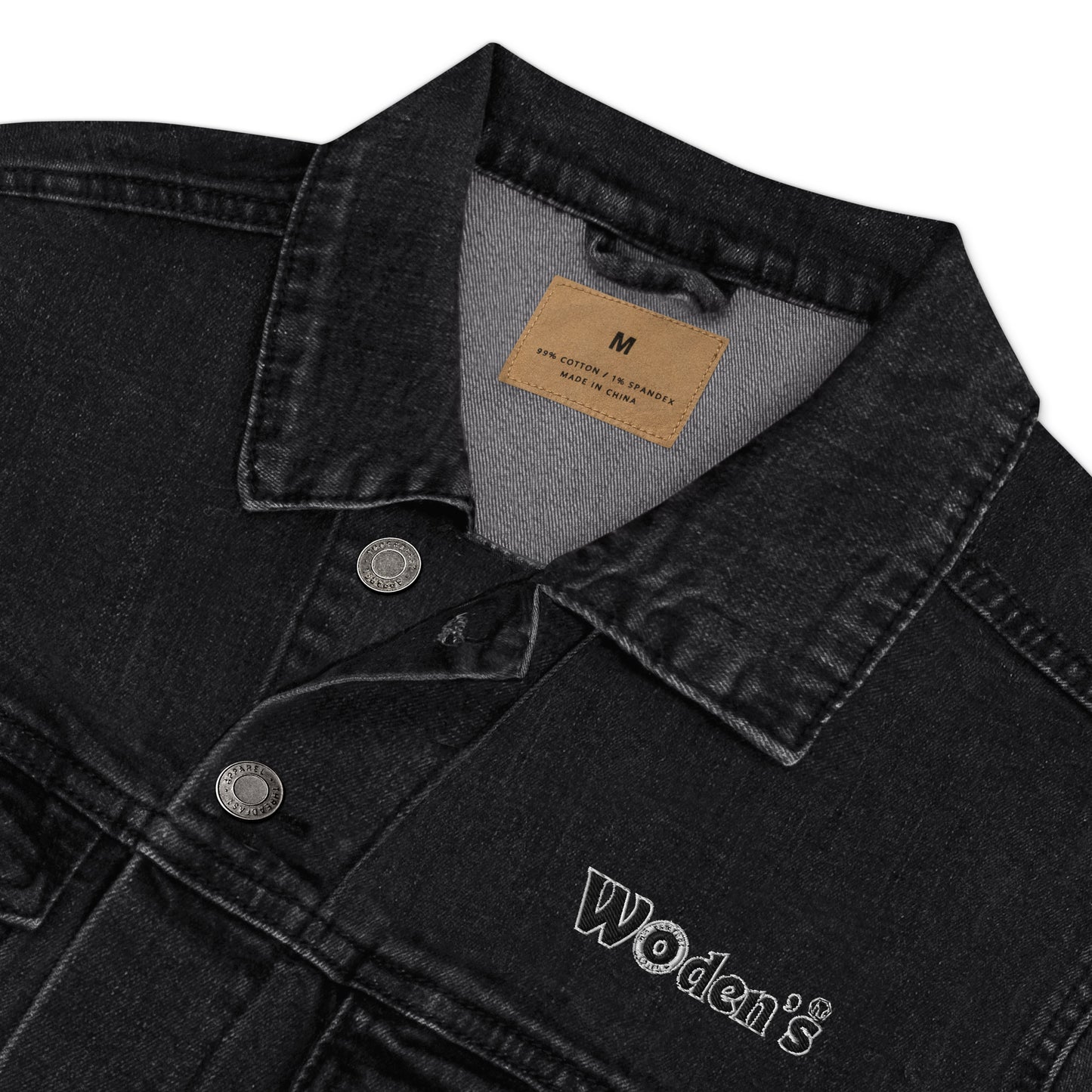 Woden's® Classic Black Denim Jacket | Unisex