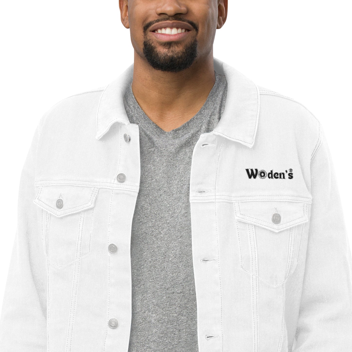 Woden's® Classic White Denim Jacket | Unisex