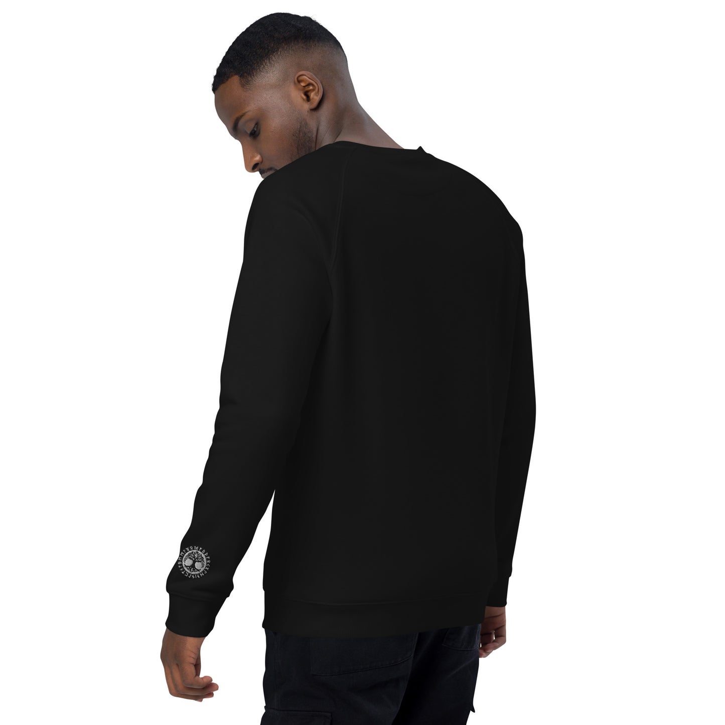 Woden's® Organic Raglan Dark Sweatshirt | Unisex