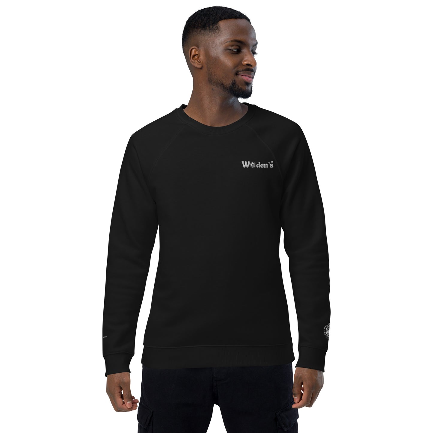 Woden's® Organic Raglan Dark Sweatshirt | Unisex