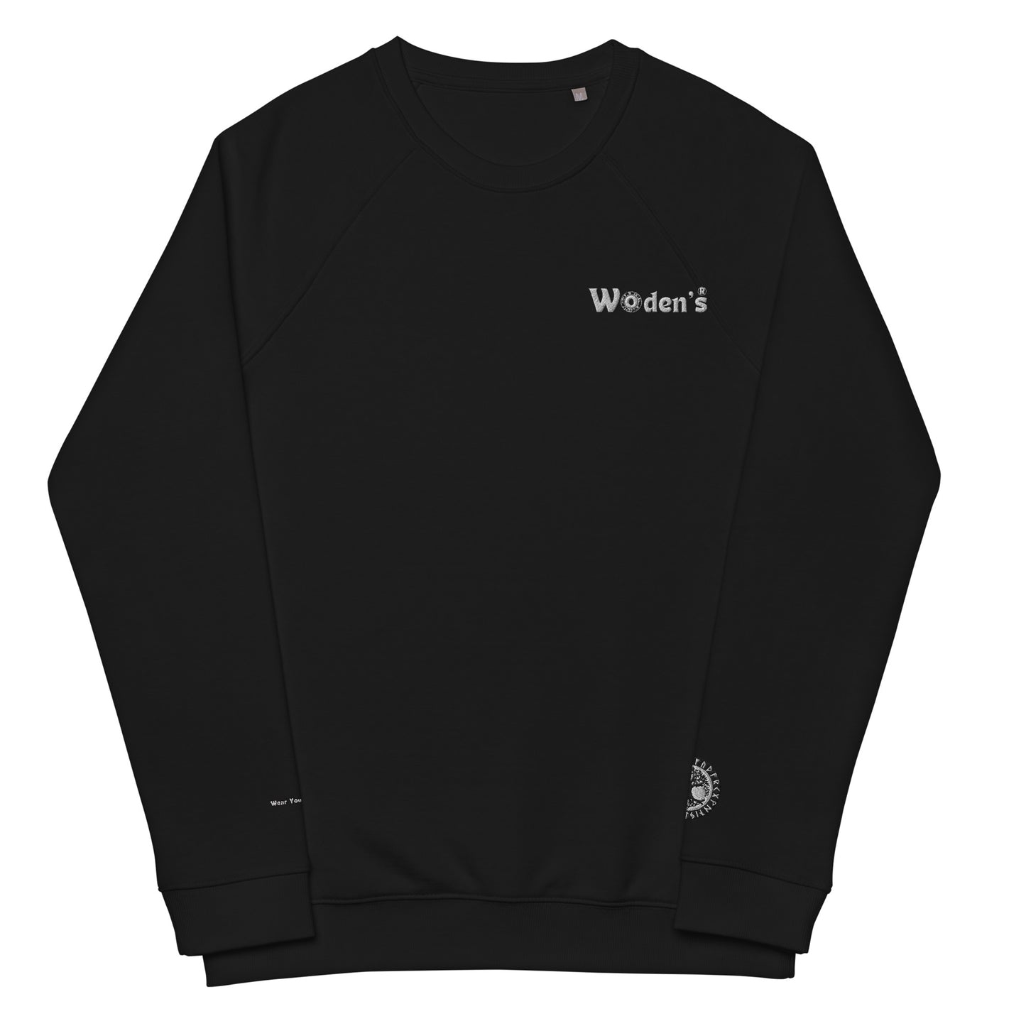 Woden's® Organic Raglan Dark Sweatshirt | Unisex