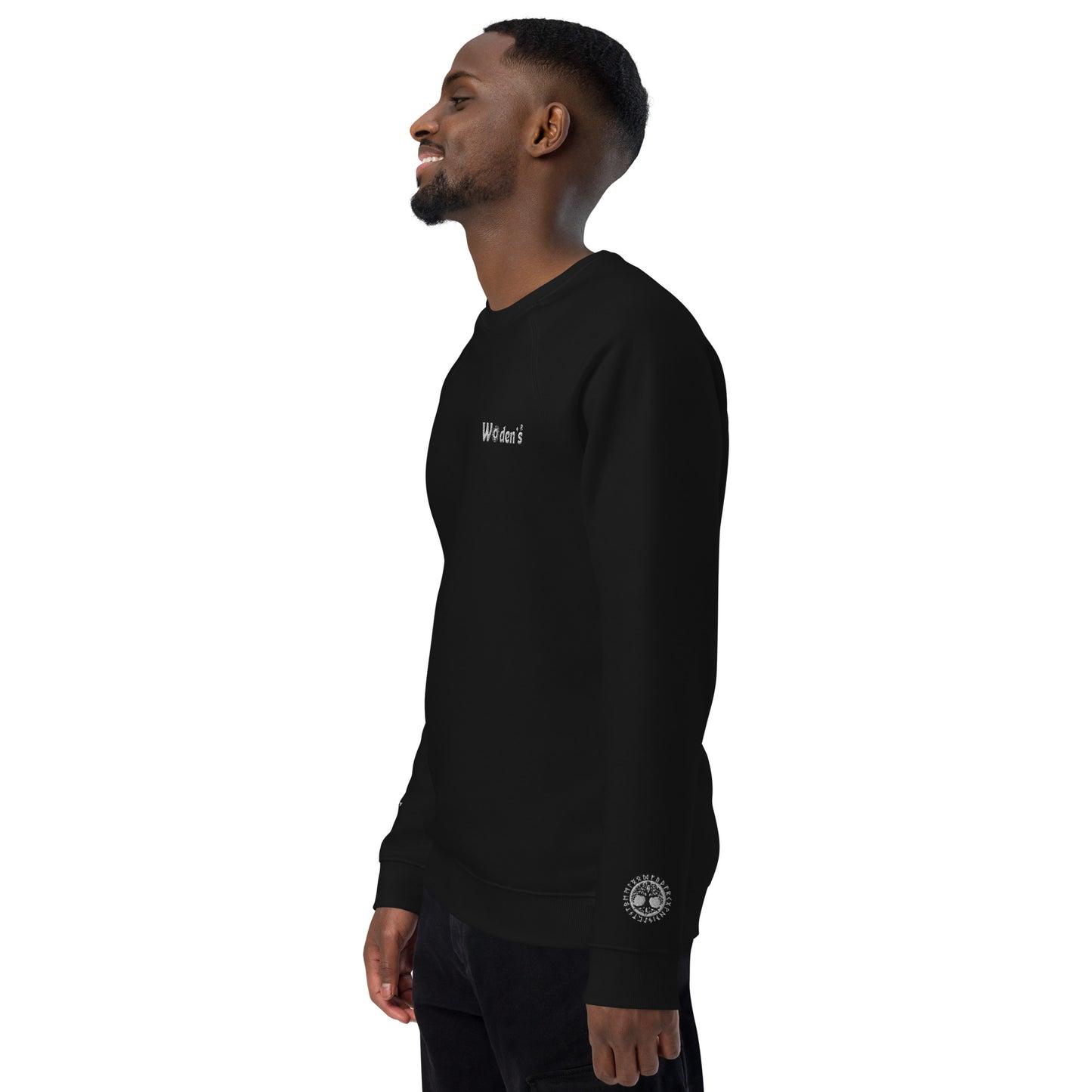 Woden's® Organic Raglan Dark Sweatshirt | Unisex