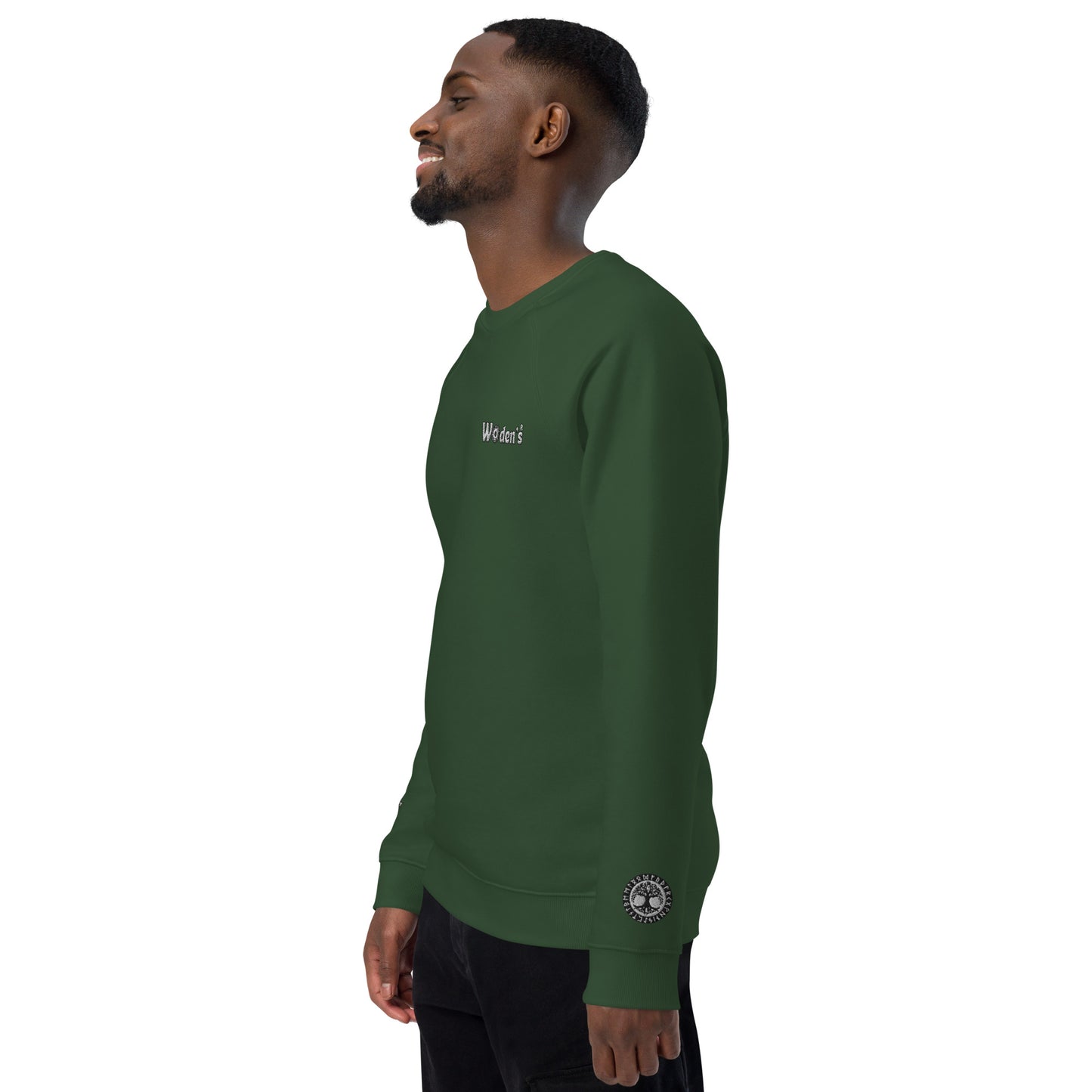 Woden's® Organic Raglan Dark Sweatshirt | Unisex