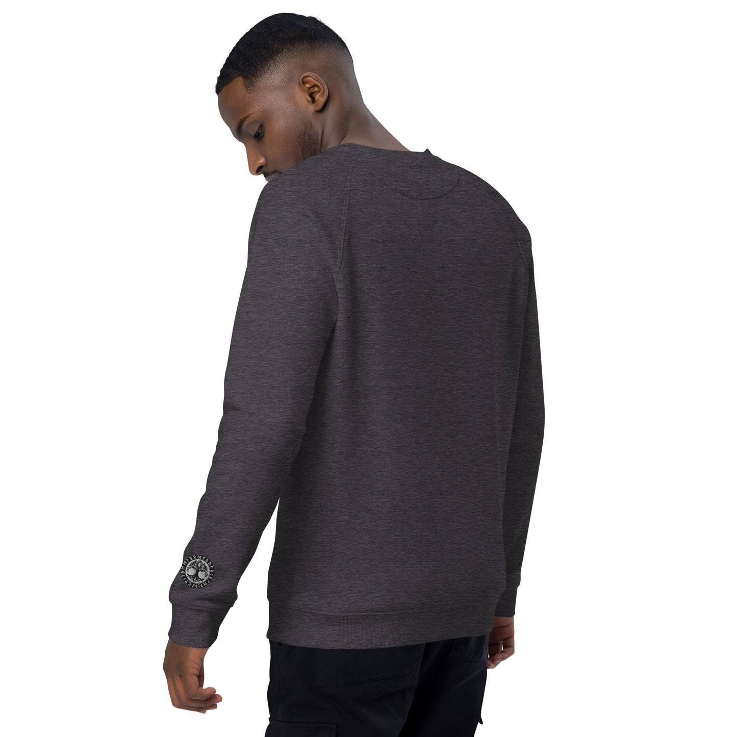 Woden's® Organic Raglan Dark Sweatshirt | Unisex