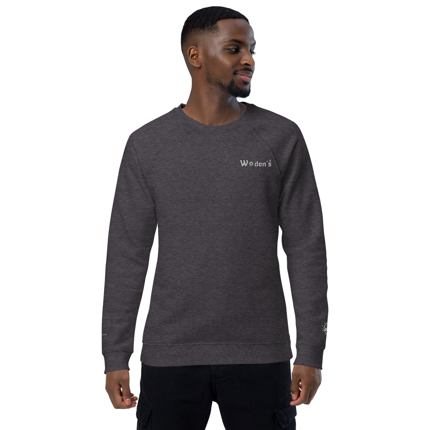 Woden's® Organic Raglan Dark Sweatshirt | Unisex