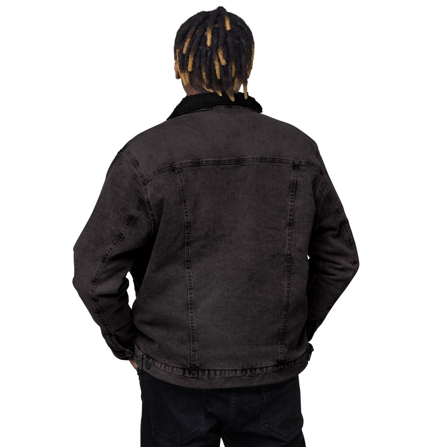 Woden's® Dark Denim Sherpa Jacket | Unisex