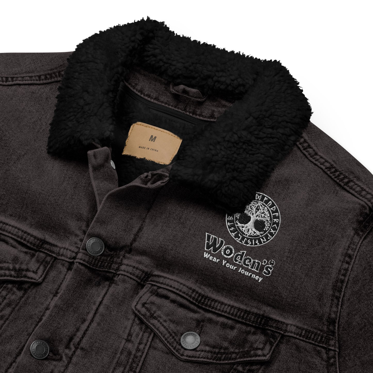 Woden's® Dark Denim Sherpa Jacket | Unisex