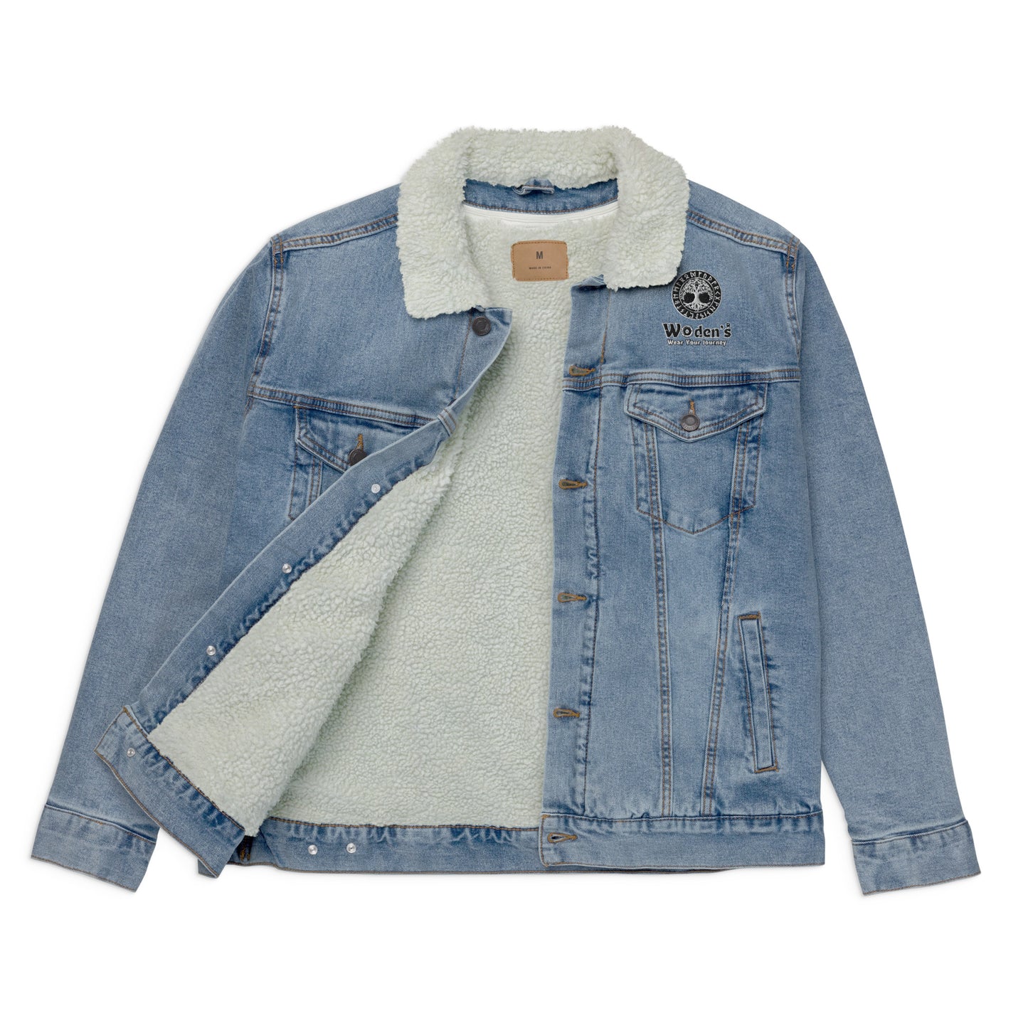 Woden's® Light Denim Sherpa Jacket | Unisex