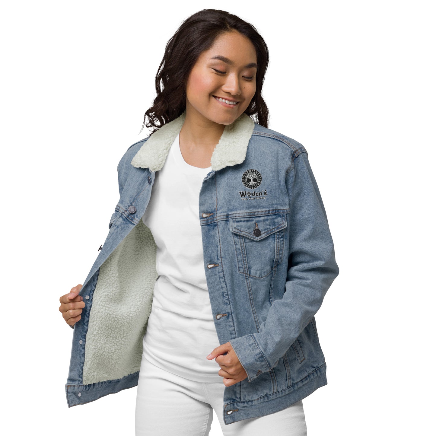 Woden's® Light Denim Sherpa Jacket | Unisex