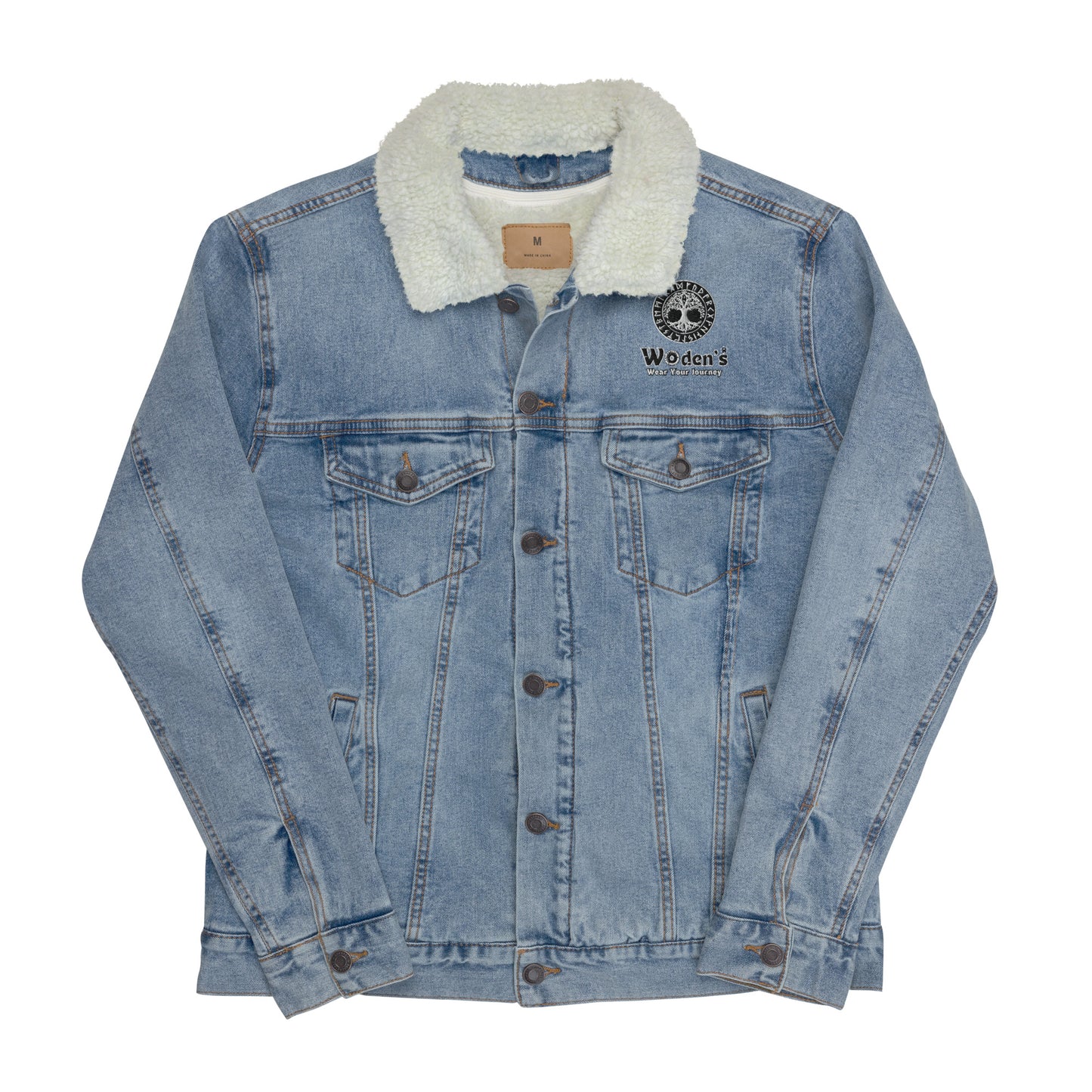 Woden's® Light Denim Sherpa Jacket | Unisex