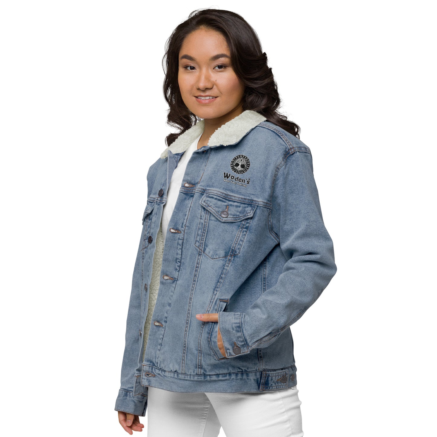 Woden's® Light Denim Sherpa Jacket | Unisex