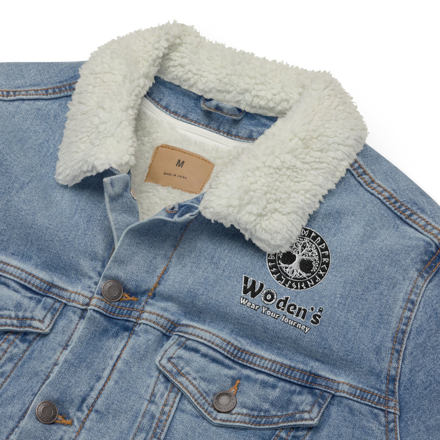 Woden's® Light Denim Sherpa Jacket | Unisex